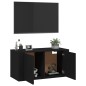 vidaXL Mueble para TV de pared negro 80x34,5x40 cm vidaXL Mueble para TV de pared negro 80x34,5x40 cm