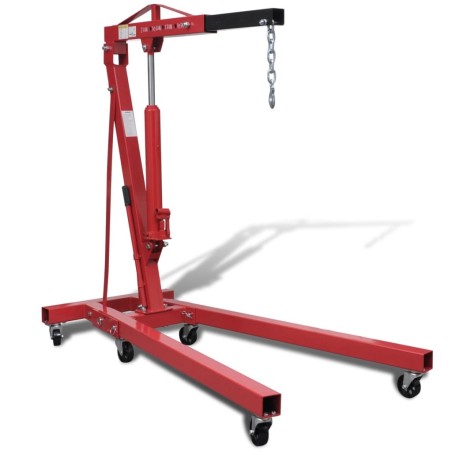 vidaXL Grúa de motores plegable 2 toneladas 88,2 kg