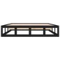 vidaXL Estructura cama madera maciza negra 140x190 cm vidaXL Estructura cama madera maciza negra 140x190 cm