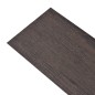 vidaXL Lamas de suelo de PVC autoadhesivas marrón oscuro 5,02 m² 2 mm vidaXL Lamas de suelo de PVC autoadhesivas marrón oscuro 5,02 m² 2 mm