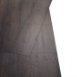 vidaXL Lamas de suelo de PVC autoadhesivas marrón oscuro 5,02 m² 2 mm vidaXL Lamas de suelo de PVC autoadhesivas marrón oscuro 5,02 m² 2 mm