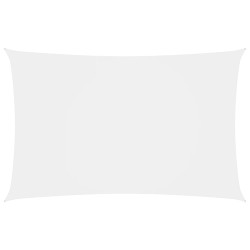 vidaXL Toldo de vela rectangular tela Oxford blanco 2x4,5 m