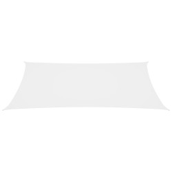 vidaXL Toldo de vela rectangular tela Oxford blanco 2x4,5 m