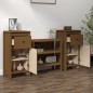 vidaXL Aparadores 2 uds madera maciza de pino marrón miel 40x35x80 cm vidaXL Aparadores 2 uds madera maciza de pino marrón miel 40x35x80 cm