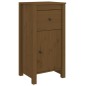 vidaXL Aparadores 2 uds madera maciza de pino marrón miel 40x35x80 cm vidaXL Aparadores 2 uds madera maciza de pino marrón miel 40x35x80 cm