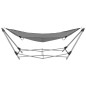 vidaXL Hamaca con soporte plegable gris vidaXL Hamaca con soporte plegable gris