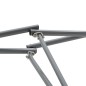vidaXL Hamaca con soporte plegable gris vidaXL Hamaca con soporte plegable gris