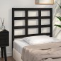 vidaXL Cabecero de cama madera maciza de pino negro 95,5x4x100 cm vidaXL Cabecero de cama madera maciza de pino negro 95,5x4x100 cm