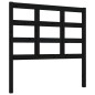 vidaXL Cabecero de cama madera maciza de pino negro 95,5x4x100 cm vidaXL Cabecero de cama madera maciza de pino negro 95,5x4x100 cm