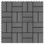 vidaXL Baldosas de porche de WPC 30x30 cm 1 m² gris 11 unidades vidaXL Baldosas de porche de WPC 30x30 cm 1 m² gris 11 unidades