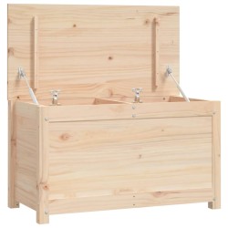 vidaXL Caja de almacenamiento madera maciza de pino 80x40x45,5 cm