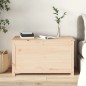 vidaXL Caja de almacenamiento madera maciza de pino 80x40x45,5 cm