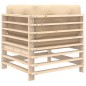 vidaXL Sofá esquinero con cojines madera maciza de pino vidaXL Sofá esquinero con cojines madera maciza de pino