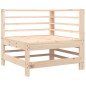 vidaXL Sofá esquinero con cojines madera maciza de pino vidaXL Sofá esquinero con cojines madera maciza de pino
