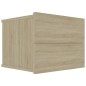 vidaXL Mesitas de noche 2 uds contrachapada color roble 40x30x30 cm vidaXL Mesitas de noche 2 uds contrachapada color roble 40x30x30 cm