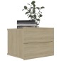 vidaXL Mesitas de noche 2 uds contrachapada color roble 40x30x30 cm vidaXL Mesitas de noche 2 uds contrachapada color roble 40x30x30 cm