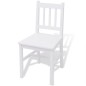 vidaXL Set de Comedor Siete Piezas Madera de Pino Blanco vidaXL Set de Comedor Siete Piezas Madera de Pino Blanco