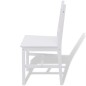 vidaXL Set de Comedor Siete Piezas Madera de Pino Blanco vidaXL Set de Comedor Siete Piezas Madera de Pino Blanco