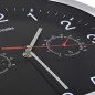 vidaXL Reloj de pared de cuarzo higrómetro y termómetro 30 cm negro vidaXL Reloj de pared de cuarzo higrómetro y termómetro 30 cm negro