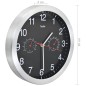 vidaXL Reloj de pared de cuarzo higrómetro y termómetro 30 cm negro vidaXL Reloj de pared de cuarzo higrómetro y termómetro 30 cm negro