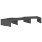 vidaXL Soporte de monitor madera maciza de pino gris 60x24x10,5 cm vidaXL Soporte de monitor madera maciza de pino gris 60x24x10,5 cm