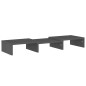 vidaXL Soporte de monitor madera maciza de pino gris 60x24x10,5 cm vidaXL Soporte de monitor madera maciza de pino gris 60x24x10,5 cm