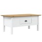 vidaXL Mesa de centro BODO madera de pino blanco y marrón 100x55x45 cm vidaXL Mesa de centro BODO madera de pino blanco y marrón 100x55x45 cm