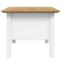 vidaXL Mesa de centro BODO madera de pino blanco y marrón 100x55x45 cm vidaXL Mesa de centro BODO madera de pino blanco y marrón 100x55x45 cm