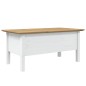 vidaXL Mesa de centro BODO madera de pino blanco y marrón 100x55x45 cm vidaXL Mesa de centro BODO madera de pino blanco y marrón 100x55x45 cm