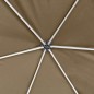 vidaXL Carpa desmontable hexagonal paredes gris taupe 3,6x3,1m 220g/m² vidaXL Carpa desmontable hexagonal paredes gris taupe 3,6x3,1m 220g/m²