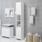 vidaXL Armario de baño madera contrachapada blanco 30x30x183,5 cm vidaXL Armario de baño madera contrachapada blanco 30x30x183,5 cm