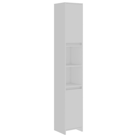 vidaXL Armario de baño madera contrachapada blanco 30x30x183,5 cm
