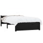 vidaXL Estructura de cama madera maciza negro 90x200 cm vidaXL Estructura de cama madera maciza negro 90x200 cm