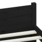 vidaXL Estructura de cama madera maciza negro 90x200 cm vidaXL Estructura de cama madera maciza negro 90x200 cm