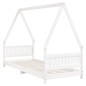 vidaXL Estructura de cama para niños madera de pino blanco 80x200 cm vidaXL Estructura de cama para niños madera de pino blanco 80x200 cm