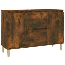 vidaXL Aparador madera contrachapada color roble ahumado 103,5x35x70cm