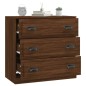 vidaXL Aparador de madera contrachapada roble marrón 70x35,5x67,5 cm vidaXL Aparador de madera contrachapada roble marrón 70x35,5x67,5 cm