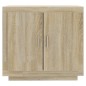 vidaXL Aparador de madera contrachapada roble Sonoma 80x40x75 cm vidaXL Aparador de madera contrachapada roble Sonoma 80x40x75 cm