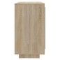 vidaXL Aparador de madera contrachapada roble Sonoma 80x40x75 cm vidaXL Aparador de madera contrachapada roble Sonoma 80x40x75 cm