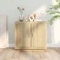 vidaXL Aparador de madera contrachapada roble Sonoma 80x40x75 cm vidaXL Aparador de madera contrachapada roble Sonoma 80x40x75 cm