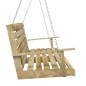 vidaXL Banco balancín madera de pino impregnada 110 cm