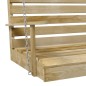 vidaXL Banco balancín madera de pino impregnada 110 cm