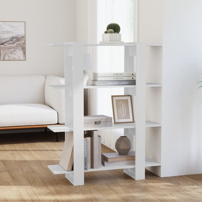 vidaXL Estantería/divisor de espacios blanco 100x30x123,5 cm vidaXL Estantería/divisor de espacios blanco 100x30x123,5 cm