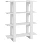 vidaXL Estantería/divisor de espacios blanco 100x30x123,5 cm vidaXL Estantería/divisor de espacios blanco 100x30x123,5 cm
