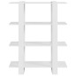 vidaXL Estantería/divisor de espacios blanco 100x30x123,5 cm vidaXL Estantería/divisor de espacios blanco 100x30x123,5 cm
