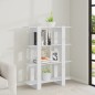 vidaXL Estantería/divisor de espacios blanco 100x30x123,5 cm vidaXL Estantería/divisor de espacios blanco 100x30x123,5 cm