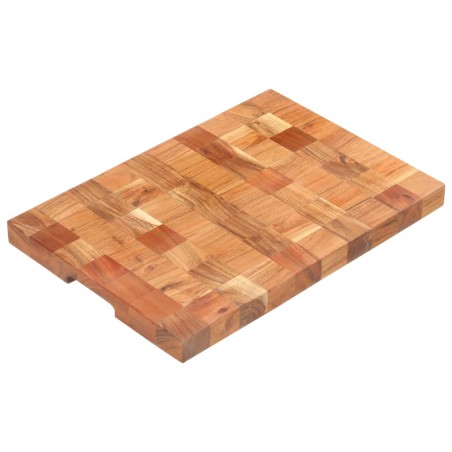 vidaXL Tabla de cortar de madera maciza de acacia 50x34x3,8 cm