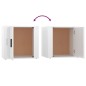 vidaXL Mesita de noche color blanco brillante 50x39x47 cm vidaXL Mesita de noche color blanco brillante 50x39x47 cm