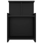 vidaXL Mesita de noche madera contrachapada negro 40x35x60 cm vidaXL Mesita de noche madera contrachapada negro 40x35x60 cm
