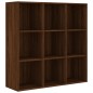 vidaXL Estantería color marrón roble 98x30x98 cm